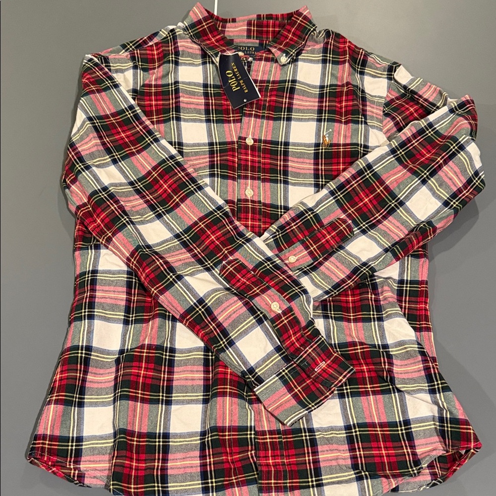 NWT Ralph Lauren Multicolor Plaid Shirt